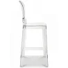 Barhocker mit Rückenlehne - Transparentes Design - 75cm - Victoria Queen image 7