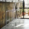 Barhocker mit Rückenlehne - Transparentes Design - 75cm - Victoria Queen image 7