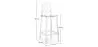 Barhocker mit Rückenlehne - Transparentes Design - 75cm - Victoria Queen image 7