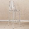 Barhocker mit Rückenlehne - Transparentes Design - 75cm - Victoria Queen image 7
