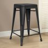 Barhocker im Industriedesign - Stahl matt - 60cm - Stylix image 7