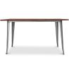 Rechteckiger Esstisch - Industriedesign - Holz - Tawny image 7