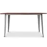 Rechteckiger Esstisch - Industriedesign - Holz - Tawny image 7