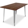 Rechteckiger Esstisch - Industriedesign - Holz - Tawny image 7