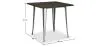 Quadratischer Esstisch - Industriedesign - Holz und Metall - Stylix image 7