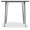 Quadratischer Esstisch - Industriedesign - Holz und Metall - Stylix image 7
