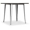 Quadratischer Esstisch - Industriedesign - Holz und Metall - Stylix image 7