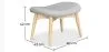Hocker aus Leinen - Skandinavisches Design - Holz - Kontor image 7