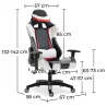 Bürostuhl mit Armlehnen - Schreibtischstuhl mit Rollen - Gamer - Guy image 7