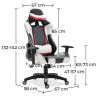 Bürostuhl mit Armlehnen - Schreibtischstuhl mit Rollen - Gamer - Guy image 7