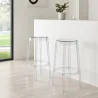 Transparenter Design Hocker - 65cm - Arthur image 7