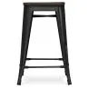 Barhocker - Industriedesign - Holz & Stahl - 60cm -Stylix image 7