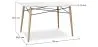 Rechteckiger Esstisch - Skandinavisches Design - Holz - 110 x 80 cm image 7