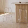 Transparenter Design Hocker - 75cm - Arthur image 7
