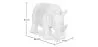 Dekorative Figur Nashorn - Matt Weiß - Rhyn image 7