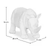 Dekorative Figur Nashorn - Matt Weiß - Rhyn image 7