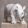 Dekorative Figur Nashorn - Matt Weiß - Rhyn image 7