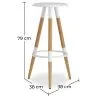 Barhocker aus Holz - Skandinavisches Design - Matu image 7