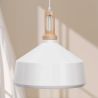 Deckenlampe - Hängeleuchte - Holz und Metall - Wind image 7