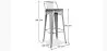 Industrielles Design Barhocker mit Rückenlehne - Holz & Stahl - 76cm - Stylix image 7