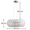 Deckenlampe - Kristallkugel-Hängeleuchte - 50cm - Savoni image 7