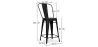 Barhocker mit Rückenlehne - Industriedesign - 60cm - Stylix image 7