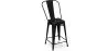 Barhocker mit Rückenlehne - Industriedesign - 60cm - Stylix image 7