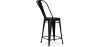 Barhocker mit Rückenlehne - Industriedesign - 60cm - Stylix image 7