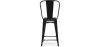 Barhocker mit Rückenlehne - Industriedesign - 60cm - Stylix image 7