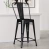 Barhocker mit Rückenlehne - Industriedesign - 60cm - Stylix image 7