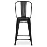 Barhocker mit Rückenlehne - Industriedesign - 60cm - Stylix image 7