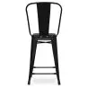 Barhocker mit Rückenlehne - Industriedesign - 60cm - Stylix image 7