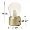 Wiederaufladbare tragbare Lampe - Lúa image 7
