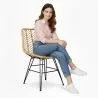Rattan-Esszimmerstuhl - Boho-Stil - Mia image 7