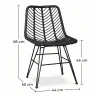 Rattan-Esszimmerstuhl - Boho-Stil - Mia image 7