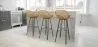 Rattan Barhocker mit Armlehnen - Boho Bali Style - 75cm - Many image 7