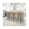 Rattan Barhocker mit Armlehnen - Boho Bali Style - 75cm - Many image 7