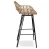 Rattan Barhocker mit Armlehnen - Boho Bali Style - 75cm - Many image 7