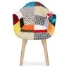  Esszimmerstuhl mit Armlehnen und Patchwork-Bezug - Pixi image 7