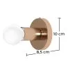 Wandleuchte - Gold-Metall - Louisa image 7
