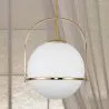  Kugel-Deckenleuchte aus Glas - Goldene Pendelleuchte - Anette image 7