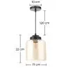 Kristall-Deckenlampe - Vintage-Design-Pendelleuchte - Mikelo image 7
