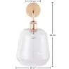Wandleuchte - Lampenschirm aus Glas - Alessia image 7