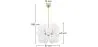 Deckenlampe mit Kristallkugeln - Pendelleuchte - Jacobella image 7