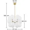 Deckenlampe mit Kristallkugeln - Pendelleuchte - Jacobella image 7