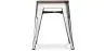 Hocker im Industriedesign - Holz & Stahl - 45cm -Stylix image 7