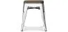 Hocker im Industriedesign - Holz & Stahl - 45cm -Stylix image 7