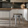 Hocker im Industriedesign - Holz & Stahl - 45cm -Stylix image 7