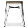 Hocker im Industriedesign - Holz & Stahl - 45cm -Stylix image 7