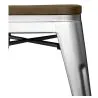 Hocker im Industriedesign - Holz & Stahl - 45cm -Stylix image 7
